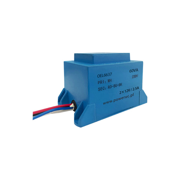 Waterproof transformer OEL6637 Power 60VA  Primary voltage 110V/220V/230V/380V Secondary output  voltage 6V/7.5V/9V/12V/15V/18V/24V   6V×2/7.5V×2/9V×2/12V×2/15V×2/18V×2/24V×2