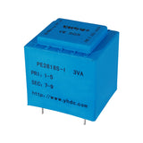 PE series PCB safety isolation transformer PE2818S-I     110V/220V/230V/380V     3VA - PowerUC
