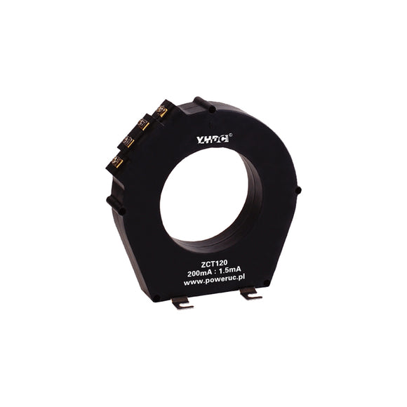 Zero sequence current/leakage current transformer ZCT120 rated input 200mA - PowerUC