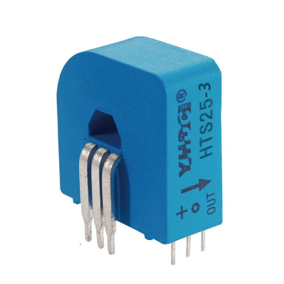 Hall closed loop variable range current sensor HTS25 Rated input ±25A Rated output 2.5V±0.625V - PowerUC