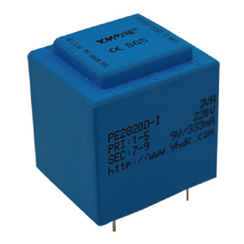 PE series PCB safety isolation transformer PE2820-I 110V/220V/230V 3VA - PowerUC