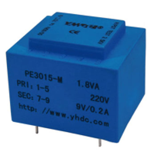 PE series PCB safety isolation transformer PE3015-M 110V/220V/230V 1.8VA - PowerUC