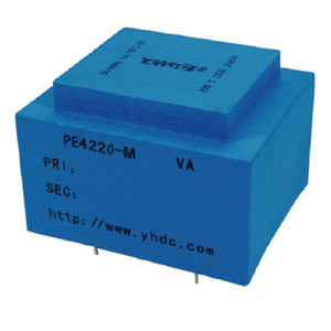 PE series PCB safety isolation transformer PE4220-M  110V/220V/230V 10VA - PowerUC