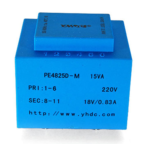 PE series PCB safety isolation transformer PE4825D-M  110V/220V/230V  15VA - PowerUC