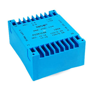 PU series flat type isolation transformer PU3910BW 230V×2 14VA - PowerUC
