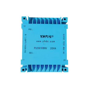 PU series flat type isolation transformer PU3916BW 110V×2/115V×2 20VA