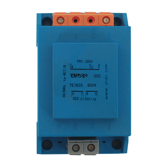 TE series isolation transformer TE7628 110V/220V/230V/380V 80VA